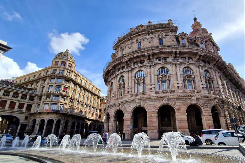 Piazza de Ferrari en Génova