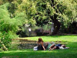 Parque Sempione, tomando un descanso