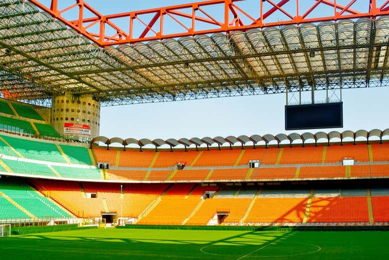 Gradas del estadio de San Siro, todo un icono de Milán